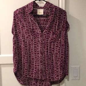 Maeve short sleeve button up shirt - Medium